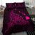 Hawaiian Map Rays Turtle Polynesian Bedding Set - Pink - Polynesian Pride