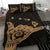 Hawaiian Shaka Aloha Map Polynesian Bedding Set - Gold - Polynesian Pride