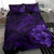 Hawaiian Hibiscus Whale Turtle Dance Polynesian Bedding Set - Purple - Polynesian Pride