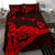 Hawaiian Shaka Aloha Map Polynesian Bedding Set Red - Polynesian Pride