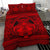 Hawaiian Madame Pele Plumeria Polynesian Bedding Set Red - Polynesian Pride