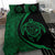 Hawaiian Map Turtle Polynesian Bedding Set - Green - Circle Style - Polynesian Pride