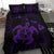 Hawaiian Map Kanaka Hibiscus Turtle Purple Polynesian Bedding Set - Polynesian Pride