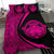 Hawaiian Madame Pele Kanaka Plumeria Polynesian Bedding Set Circle Style Pink - Polynesian Pride