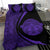 Hawaiian Madame Pele Plumeria Polynesian Bedding Set Circle Style Purple - Polynesian Pride