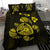 Hawaiian Map Turtle Ohana Hibicus Polynesian Bedding Set - Yellow - Polynesian Pride