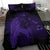 Hawaiian Map Heart Hula Girl Hibiscus Polynesian Bedding Set - Purple - Polynesian Pride