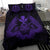 Hawaiian Map Owl Kanaka Bedding Set - Pueo Aumakua - Purple - Polynesian Pride