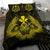 Hawaiian Map Owl Kanaka Bedding Set - Pueo Aumakua - Yellow - Polynesian Pride