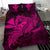 Hawaiian Map Hula Girl Hibiscus Kanaka Polynesian Bedding Set - Pink - Polynesian Pride