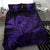 Hawaiian Map Hula Girl Hibiscus Kanaka Polynesian Bedding Set - Purple - Polynesian Pride