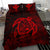 Hawaiian Map Turtle Kanaka Hibiscus Polynesian Bedding Set - Red - Polynesian Pride