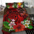 Hawaiian Map Hibiscus Plumeria Kanaka Bouquet Turtle Polynesian Bedding Set - Polynesian Pride