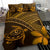 Hawaiian Turtle Plumeria Polynesian Bedding Set Neo Brown - Polynesian Pride