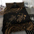 Polynesian Bedding Set - Hawaii Duvet Cover Set Gold Sea Turtle - Polynesian Pride