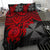 Wallis and Futuna Polynesian Duvet Cover Set - Red Turtle - Polynesian Pride