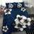 Hawaiian Plumeria Tribal Polynesian Bedding Set Blue - Polynesian Pride