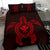 Hawaiian Turtle Kanaka Polynesian Bedding Set - Red - Polynesian Pride