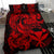 Polynesian Bedding Set - Hawaii Duvet Cover Set Red Turtle - Polynesian Pride