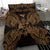 Polynesian Bedding Set - Tonga Duvet Cover Set Map Gold - Polynesian Pride