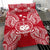 Polynesian Bedding Set - Samoa Duvet Cover Set Map Red White - Polynesian Pride