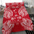 Polynesian Bedding Set - Fiji Duvet Cover Set Map Red White - Polynesian Pride