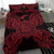 Polynesian Bedding Set - American Samoa Duvet Cover Set Map Red - Polynesian Pride