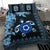 Polynesian Duvet Cover Set - Fiji Bedding Set Tapa Turtle Hibiscus Blue - Polynesian Pride