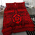 Hawaiian Turtle Polyensian Tribal Bedding Set Red - Polynesian Pride