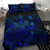 Polynesian Bedding Set - Tuvalu Duvet Cover Set Blue Color - Polynesian Pride