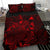 Polynesian Bedding Set - Tokelau Duvet Cover Set Red Color - Polynesian Pride