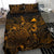 Polynesian Bedding Set - Tokelau Duvet Cover Set Gold Color - Polynesian Pride