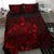 Polynesian Bedding Set - Palau Duvet Cover Set Red Color - Polynesian Pride