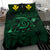 Hawaiian Turtle Hibiscus Plumeria Kanaka Polynesian Bedding Set Green - Soft Style - Polynesian Pride