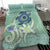 Polynesian Duvet Cover Set - Samoa Bedding Set Polynesian Turtle Hibiscus Green - Polynesian Pride