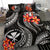 Polynesian Hawaii Bedding Set - Kanaka Maoli Duvet Cover Set - Black Plumeria - Polynesian Pride