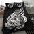 Polynesian Bedding Set - Vanuatu Duvet Cover Set Father And Son Black Black - Polynesian Pride