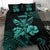 Hawaiian Bedding Set - Kanaka Maoli Polynesian Turquoise - Polynesian Pride