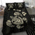 Hawaiian Map Turtle Ohana Hibicus Polynesian Bedding Set - Beige - Polynesian Pride