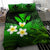 Kanaka Maoli (Hawaiian) Bedding Set, Polynesian Plumeria Banana Leaves Green - Polynesian Pride