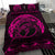 Hawaiian Polynesian Whale Bedding Set Pink - Polynesian Pride