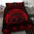 Hawaiian Polynesian Whale Bedding Set Red - Polynesian Pride