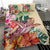 Hawaii Bedding Set - Hawaii Tropical Hibiscus Plumeria Turtle Beige Bedding Set - Polynesian Pride