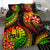 Polynesian Bedding Set - Tahiti Duvet Cover Set - Reggae Plumeria - Polynesian Pride