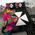 Wallis And Futuna Bedding Set - Polynesian Hibiscus Pattern Black - Polynesian Pride