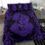 Hawaii Anchor Hibiscus Flower Vintage Bedding Set - AH - Purple - Polynesian Pride