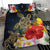 Hawaii Bedding Set - Hawaii Honu Hibiscus Galaxy Bedding Set - Polynesian Pride