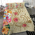 Hawaii Triple Marble Turtle Polynesian Hibiscus Bedding Set - AH - Benjamin Style - Beige - Polynesian Pride