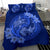 Hawaii Yin Yang Turtle Shark Hibiscus Plumeria Bedding Set - Blue - Polynesian Pride