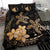 Hawaii Polynesian Turtle Plumeria Bedding Set - Pog Style Gold - Polynesian Pride